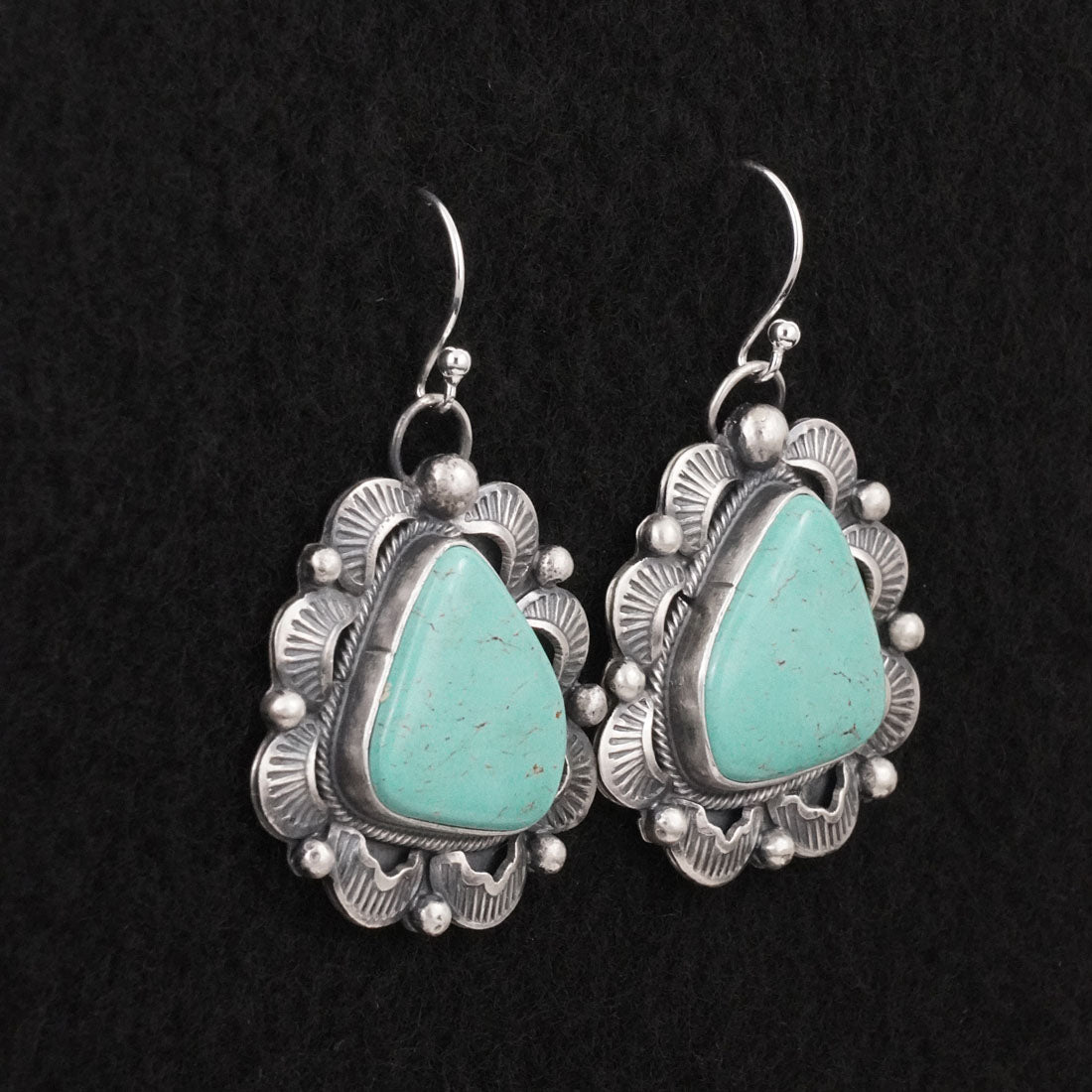 Jackson Hoskie Turquoise & Sterling Silver Earrings