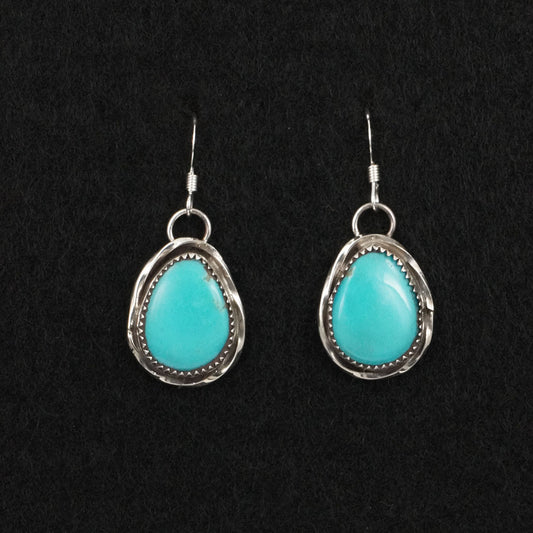 Ernest Hawthorne Turquoise & Sterling Silver Earrings