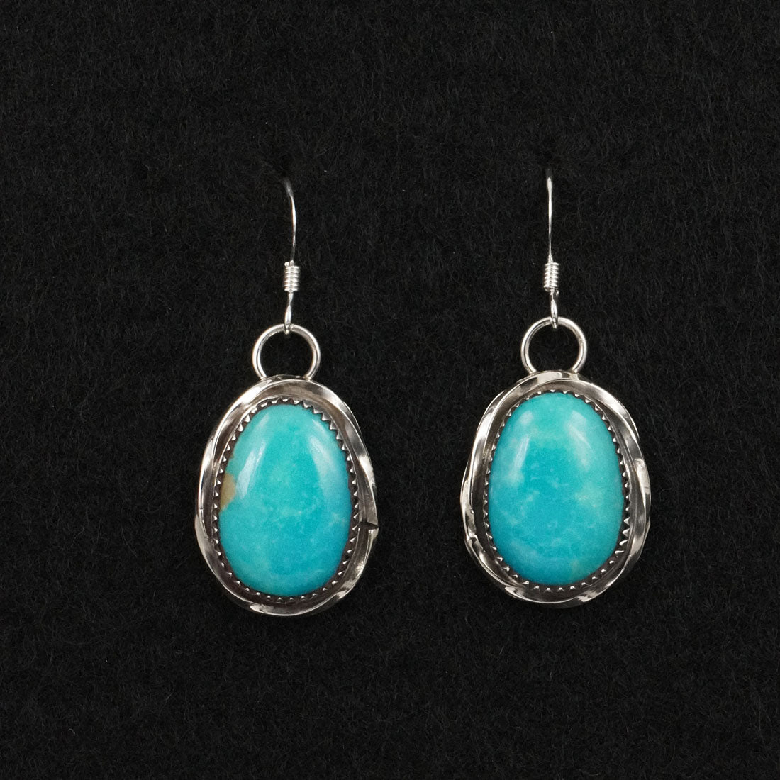 Ernest Hawthorne Turquoise & Sterling Silver Earrings