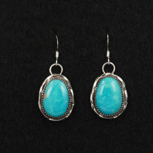 Ernest Hawthorne Turquoise & Sterling Silver Earrings