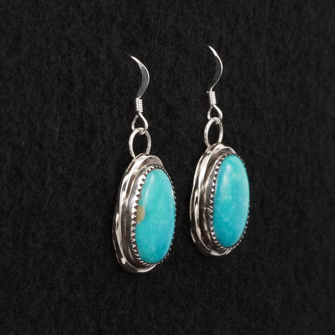 Ernest Hawthorne Turquoise & Sterling Silver Earrings
