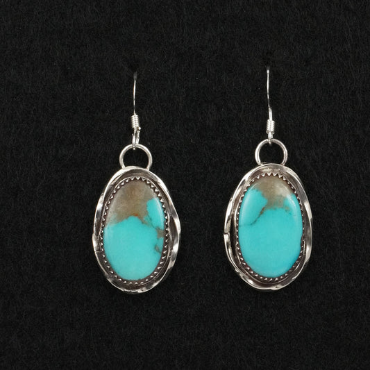 Ernest Hawthorne Turquoise & Sterling Silver Earrings