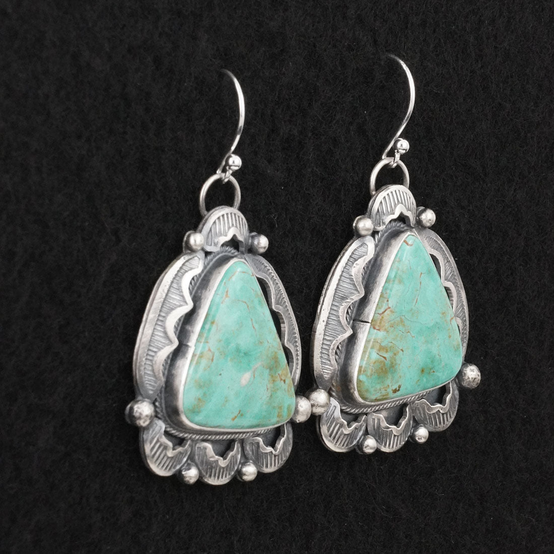 Jackson Hoskie Turquoise & Sterling Silver Earrings