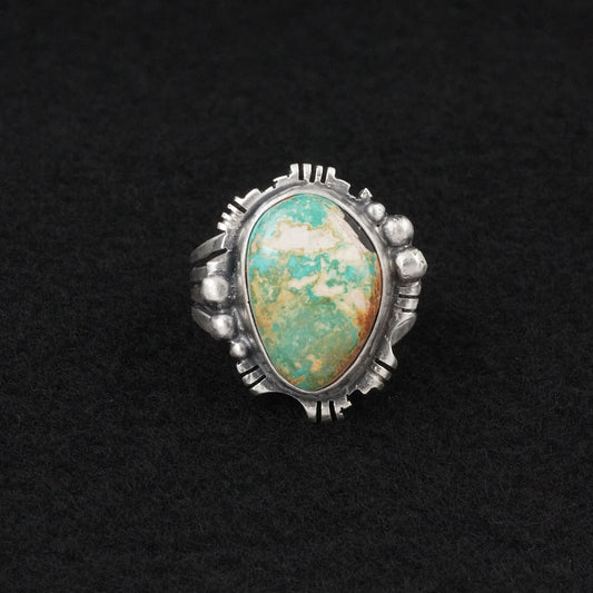 Randy Billy Turquoise & Sterling Silver Ring Size 9