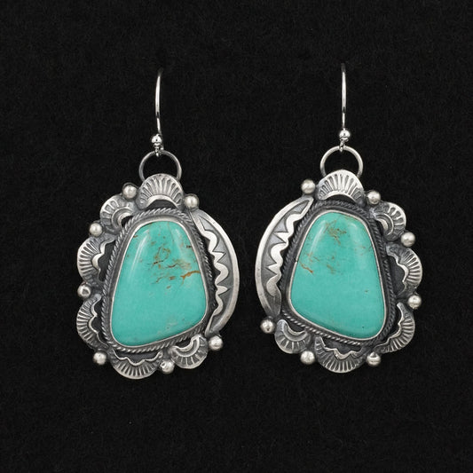 Jackson Hoskie Turquoise & Sterling Silver Earrings