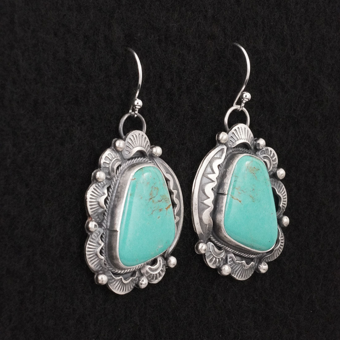 Jackson Hoskie Turquoise & Sterling Silver Earrings