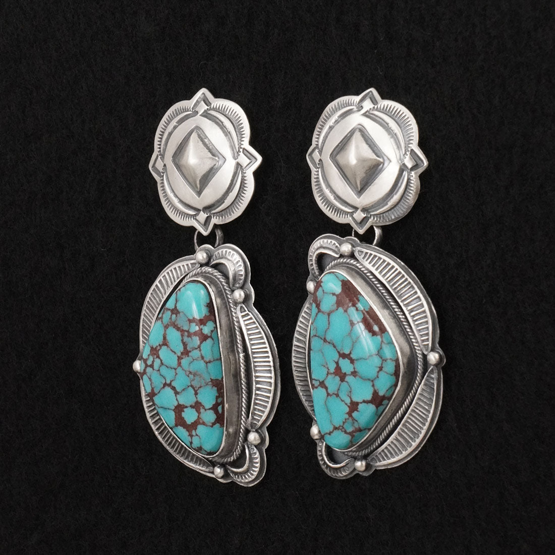 Randy Boyd Turquoise & Sterling Silver Earrings
