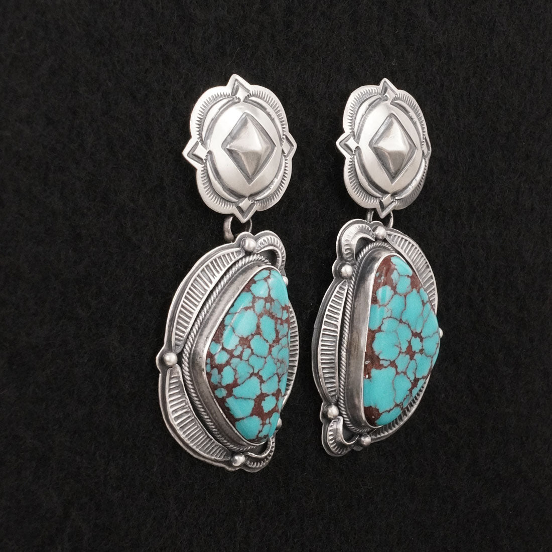 Randy Boyd Turquoise & Sterling Silver Earrings