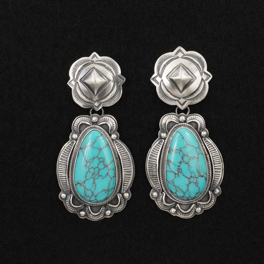 Randy Boyd Turquoise & Sterling Silver Earrings