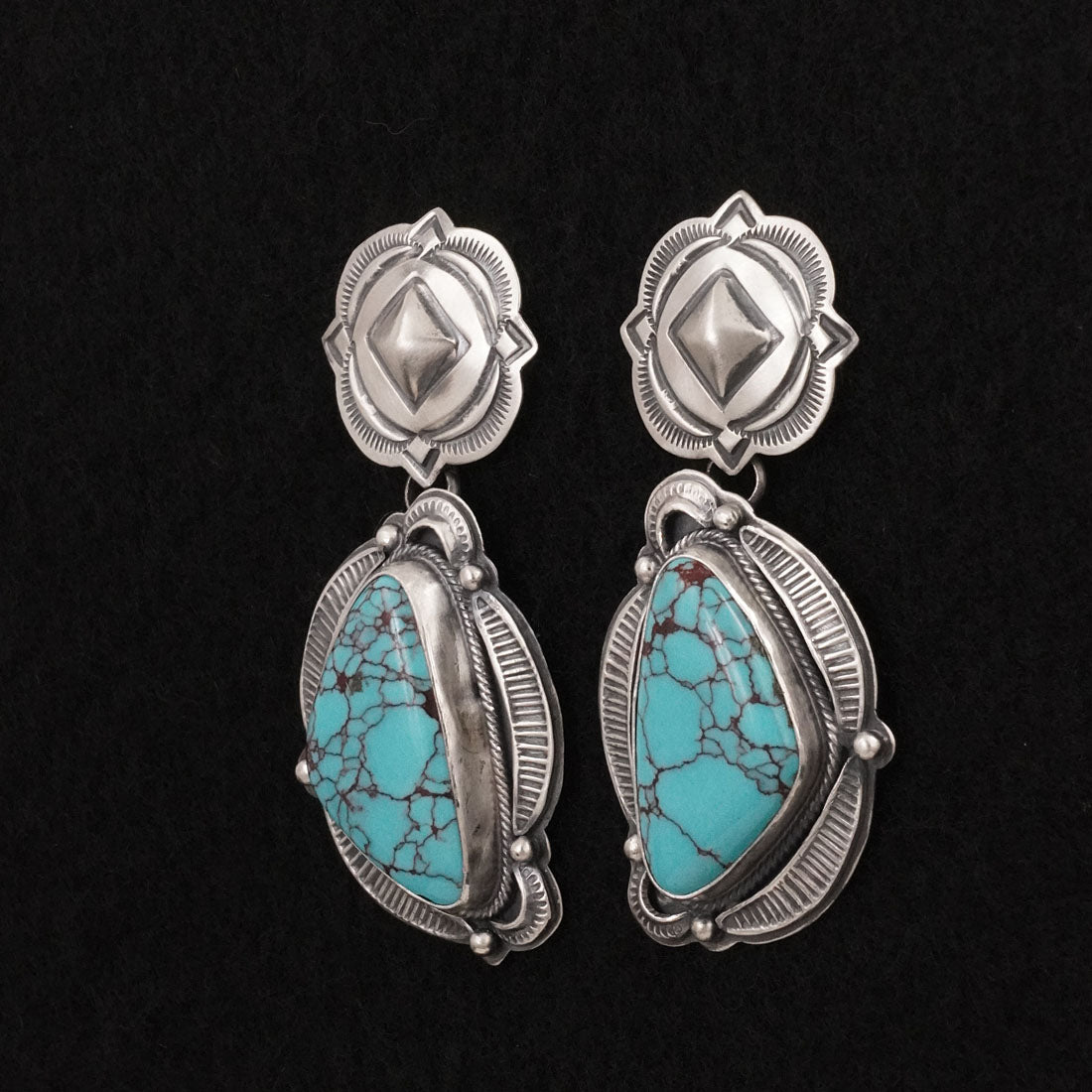 Randy Boyd Turquoise & Sterling Silver Earrings