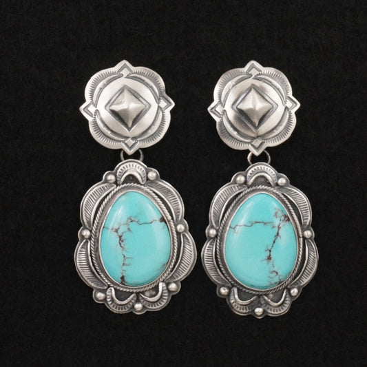 Randy Boyd Turquoise & Sterling Silver Earrings