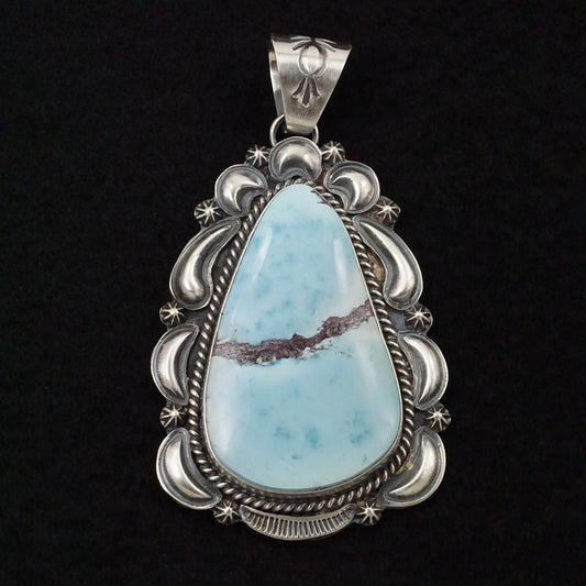 Raymond Delgarito Turquoise & Sterling Silver Pendant