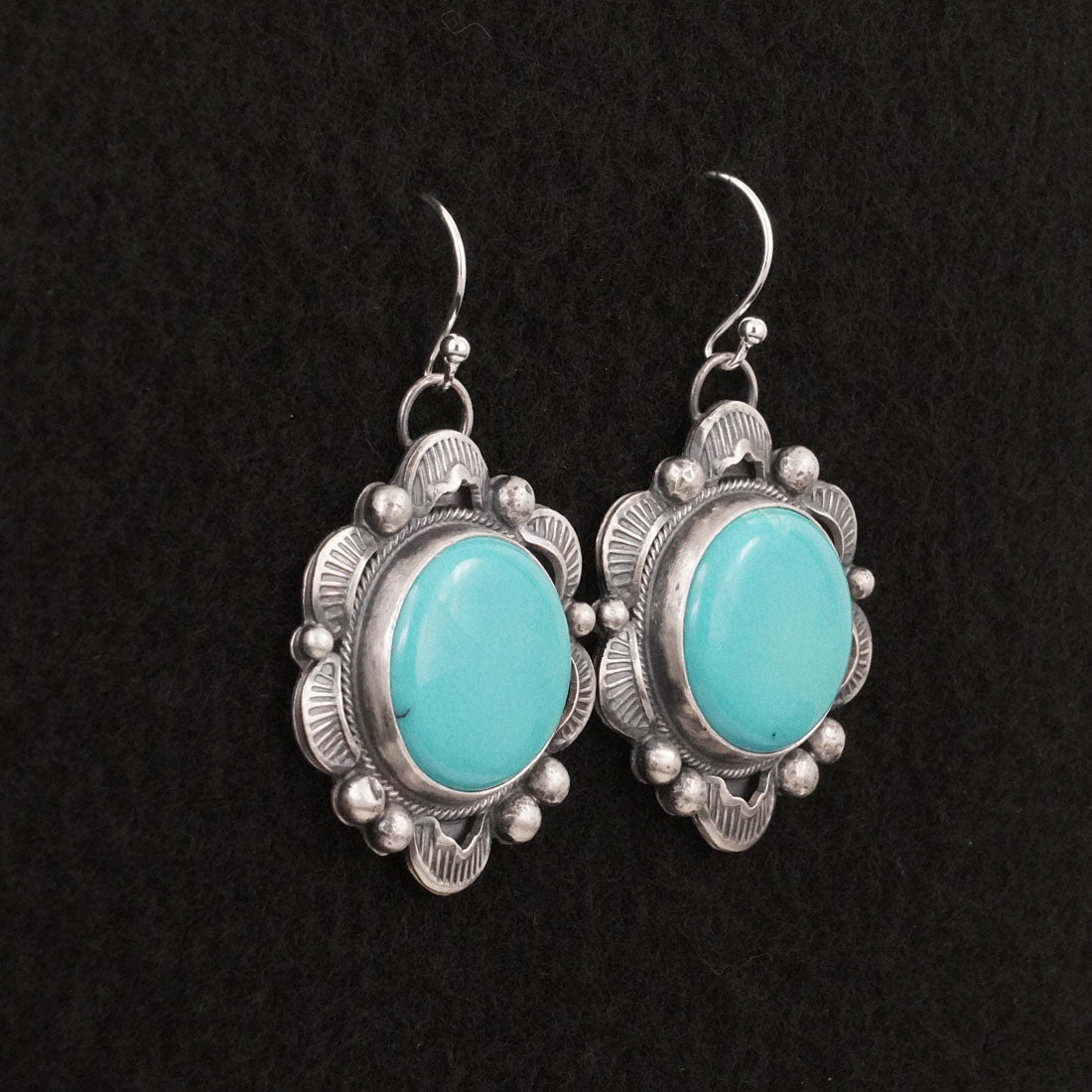 Jackson Hoskie Turquoise & Sterling Silver Earrings