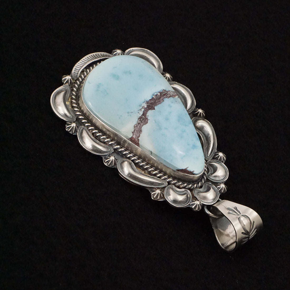 Raymond Delgarito Turquoise & Sterling Silver Pendant