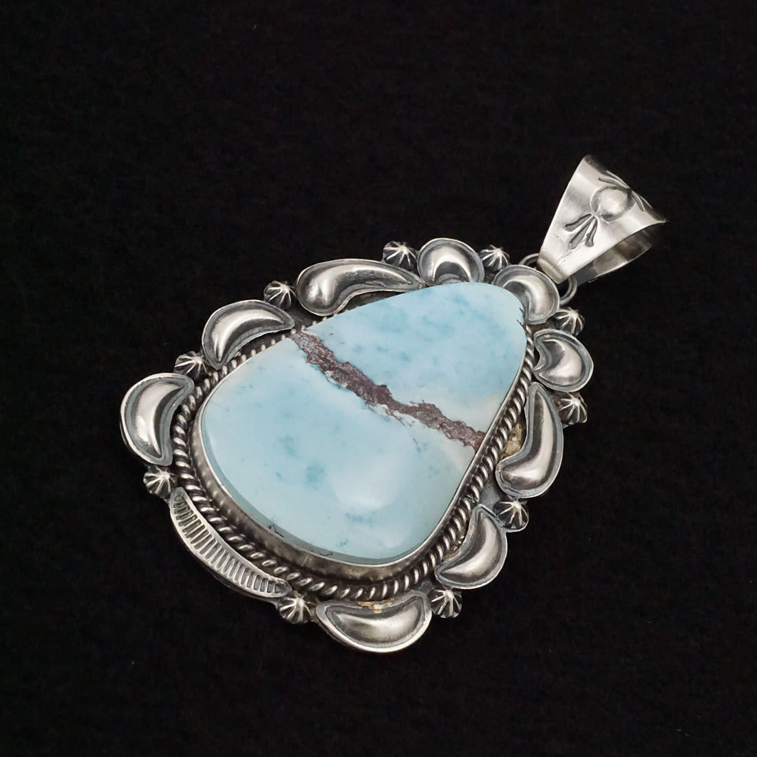 Raymond Delgarito Turquoise & Sterling Silver Pendant