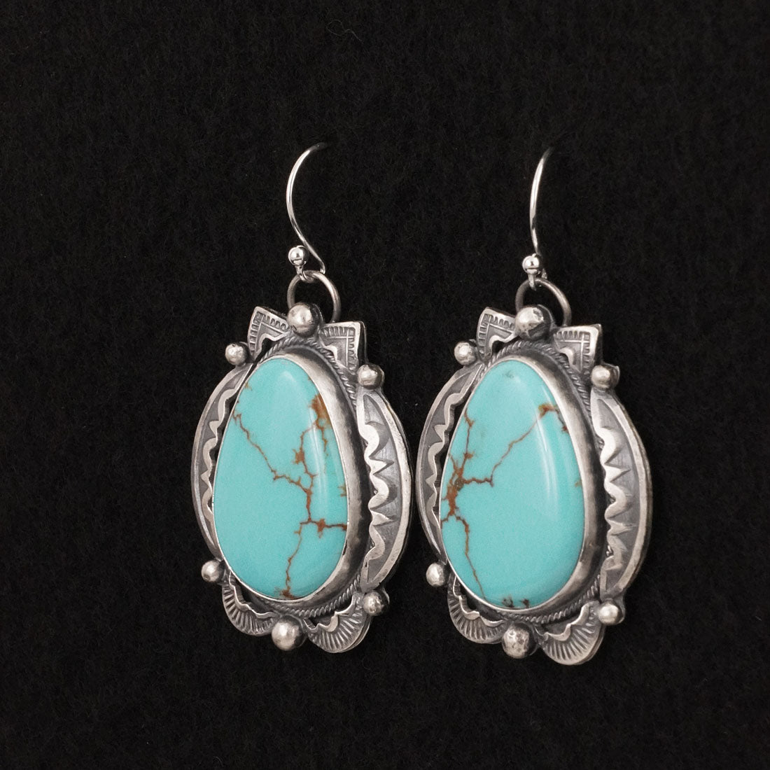 Jackson Hoskie Turquoise & Sterling Silver Earrings