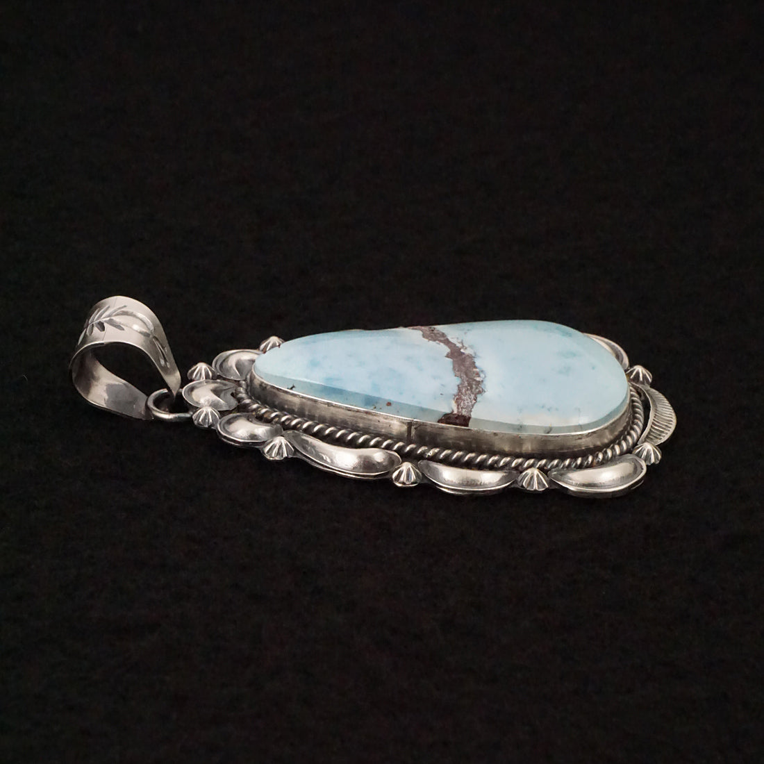 Raymond Delgarito Turquoise & Sterling Silver Pendant