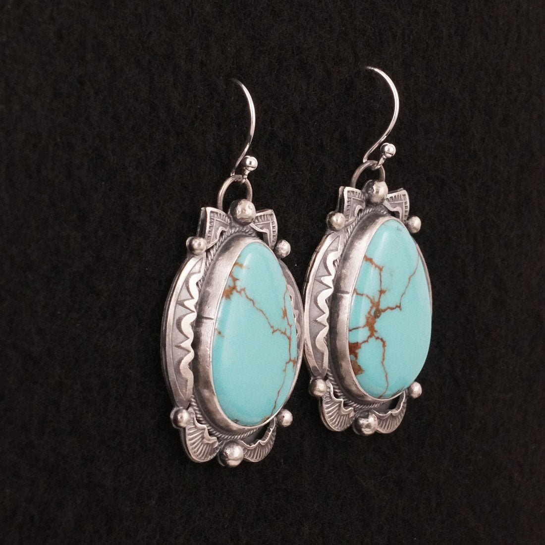 Jackson Hoskie Turquoise & Sterling Silver Earrings