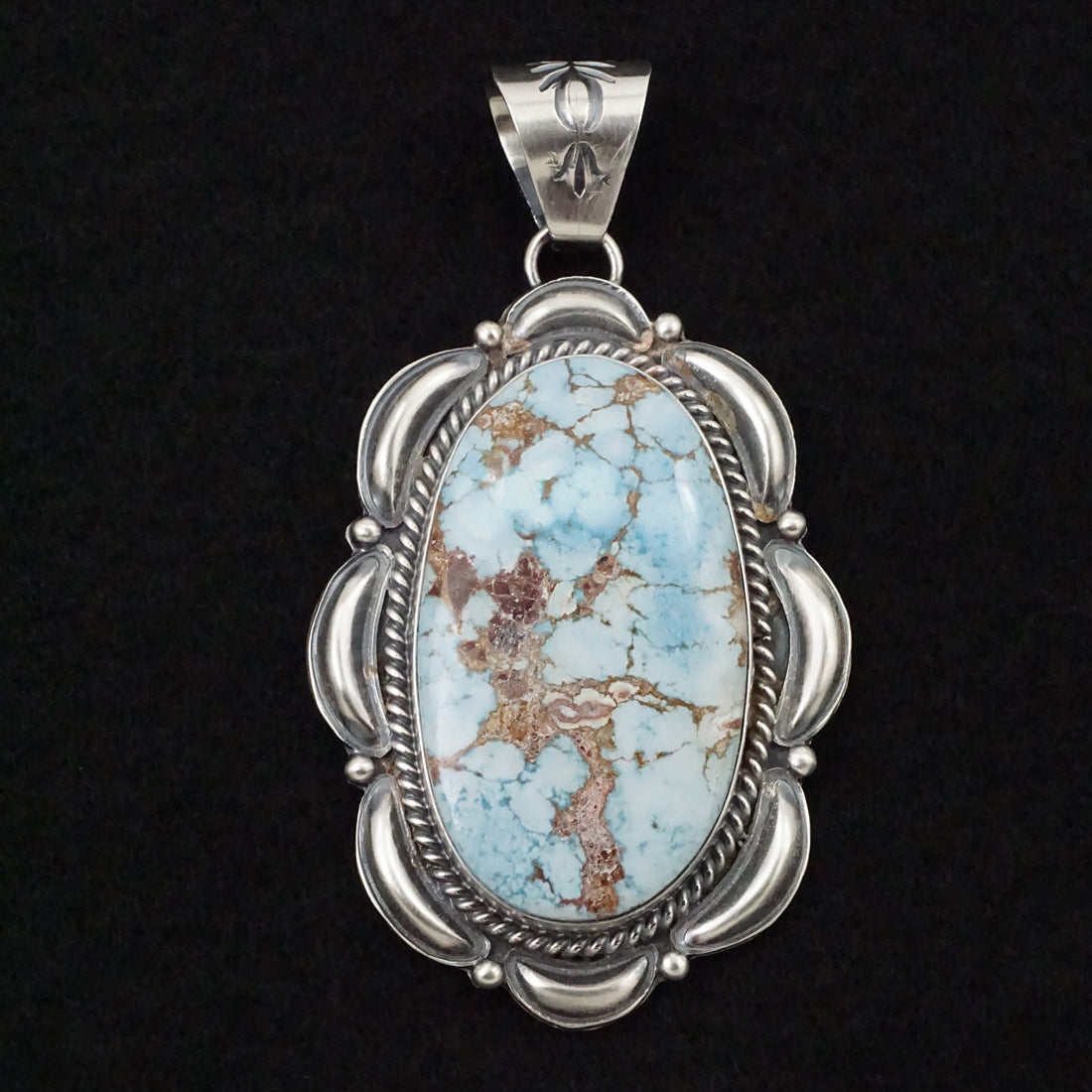 Raymond Delgarito Turquoise & Sterling Silver Pendant