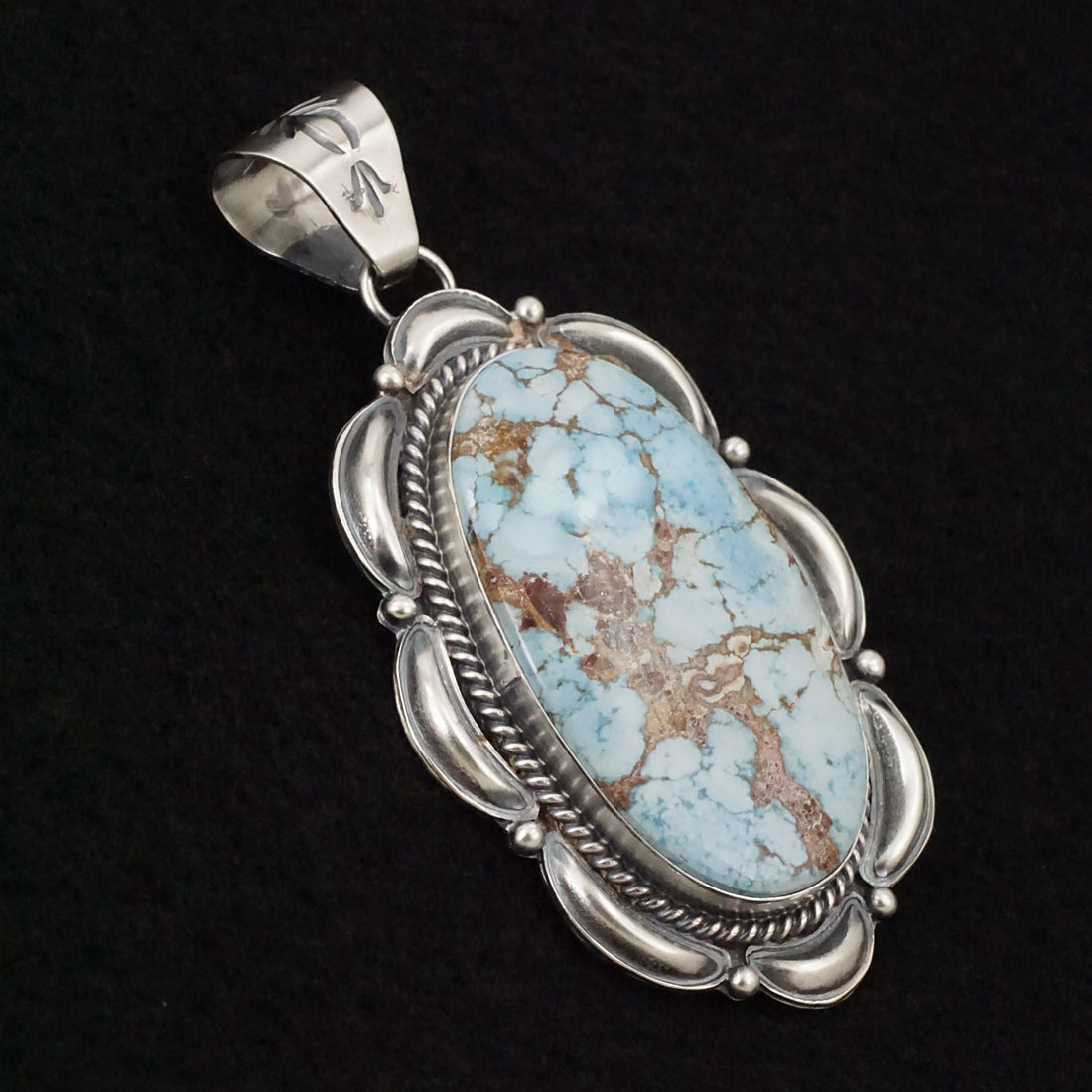 Raymond Delgarito Turquoise & Sterling Silver Pendant