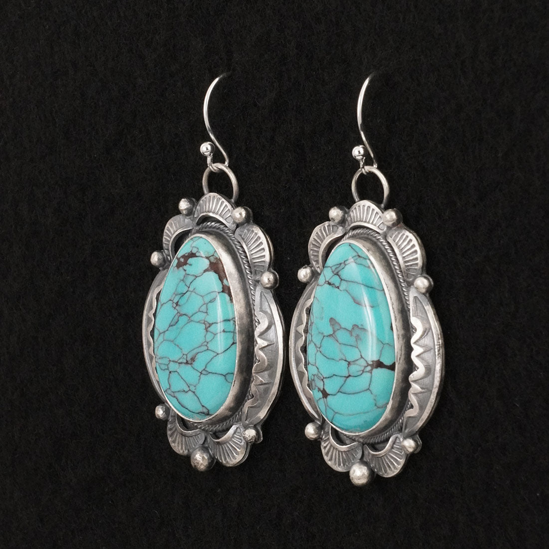Jackson Hoskie Turquoise & Sterling Silver Earrings