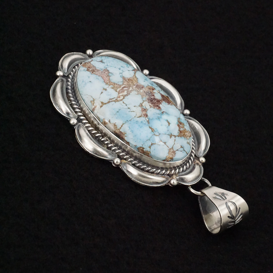 Raymond Delgarito Turquoise & Sterling Silver Pendant