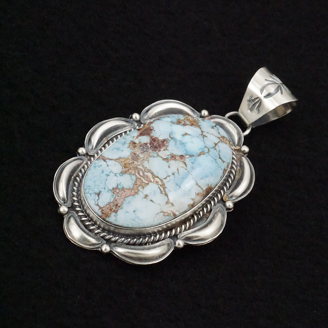 Raymond Delgarito Turquoise & Sterling Silver Pendant