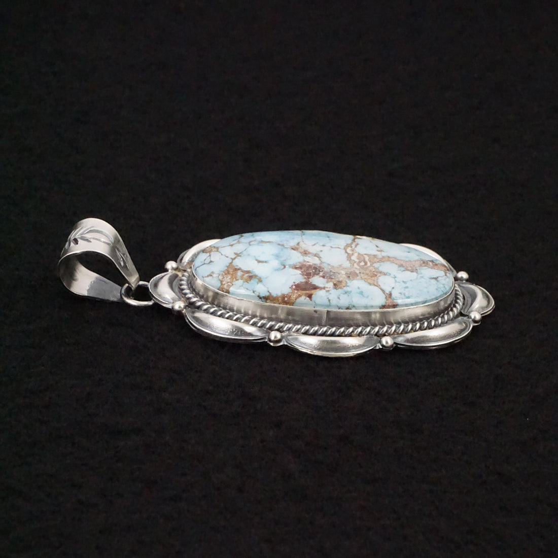 Raymond Delgarito Turquoise & Sterling Silver Pendant