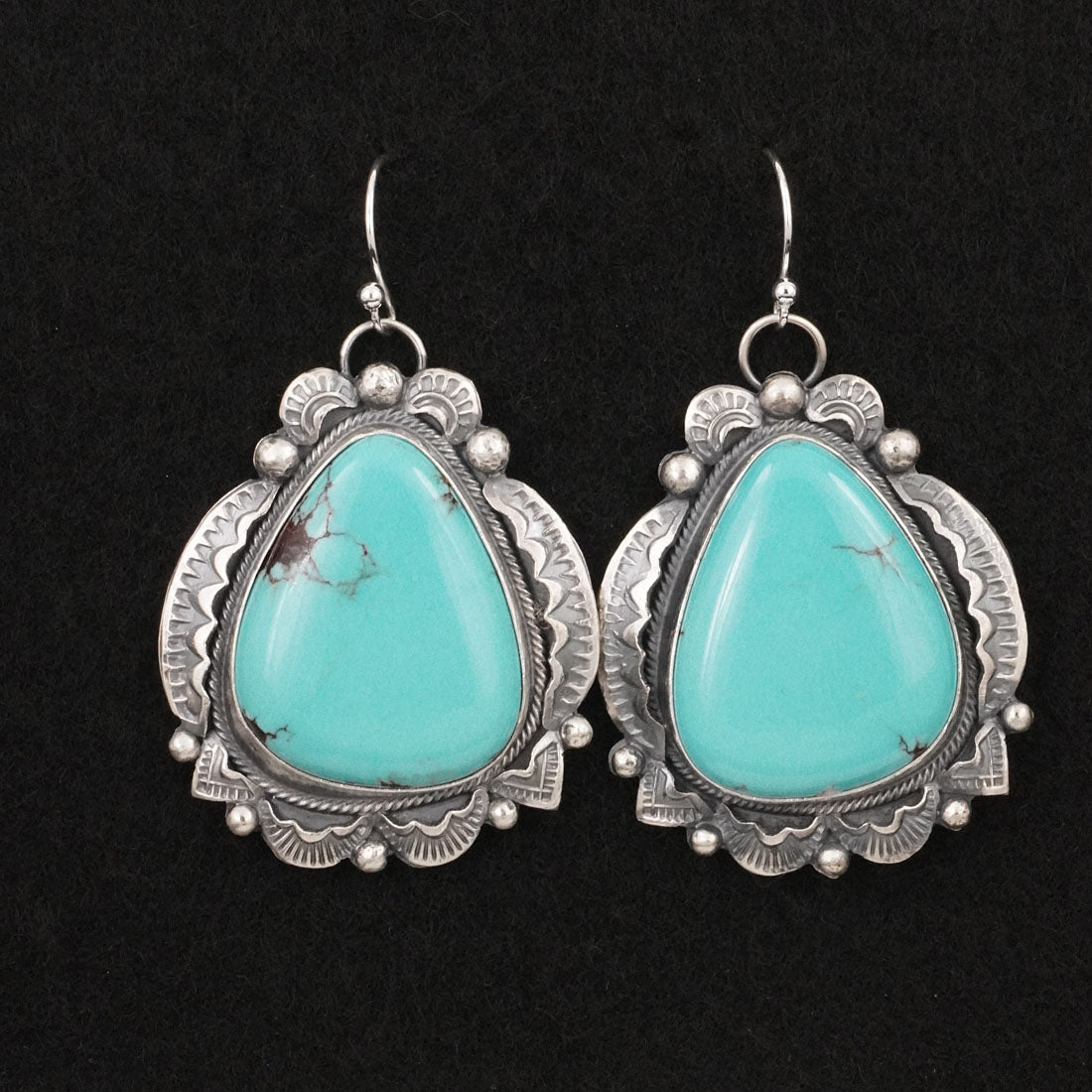 Jackson Hoskie Turquoise & Sterling Silver Earrings