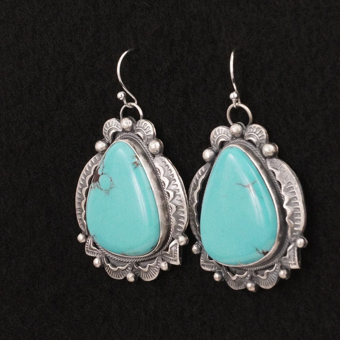 Jackson Hoskie Turquoise & Sterling Silver Earrings