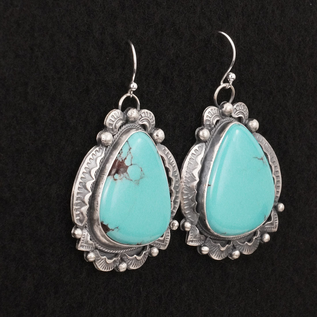 Jackson Hoskie Turquoise & Sterling Silver Earrings