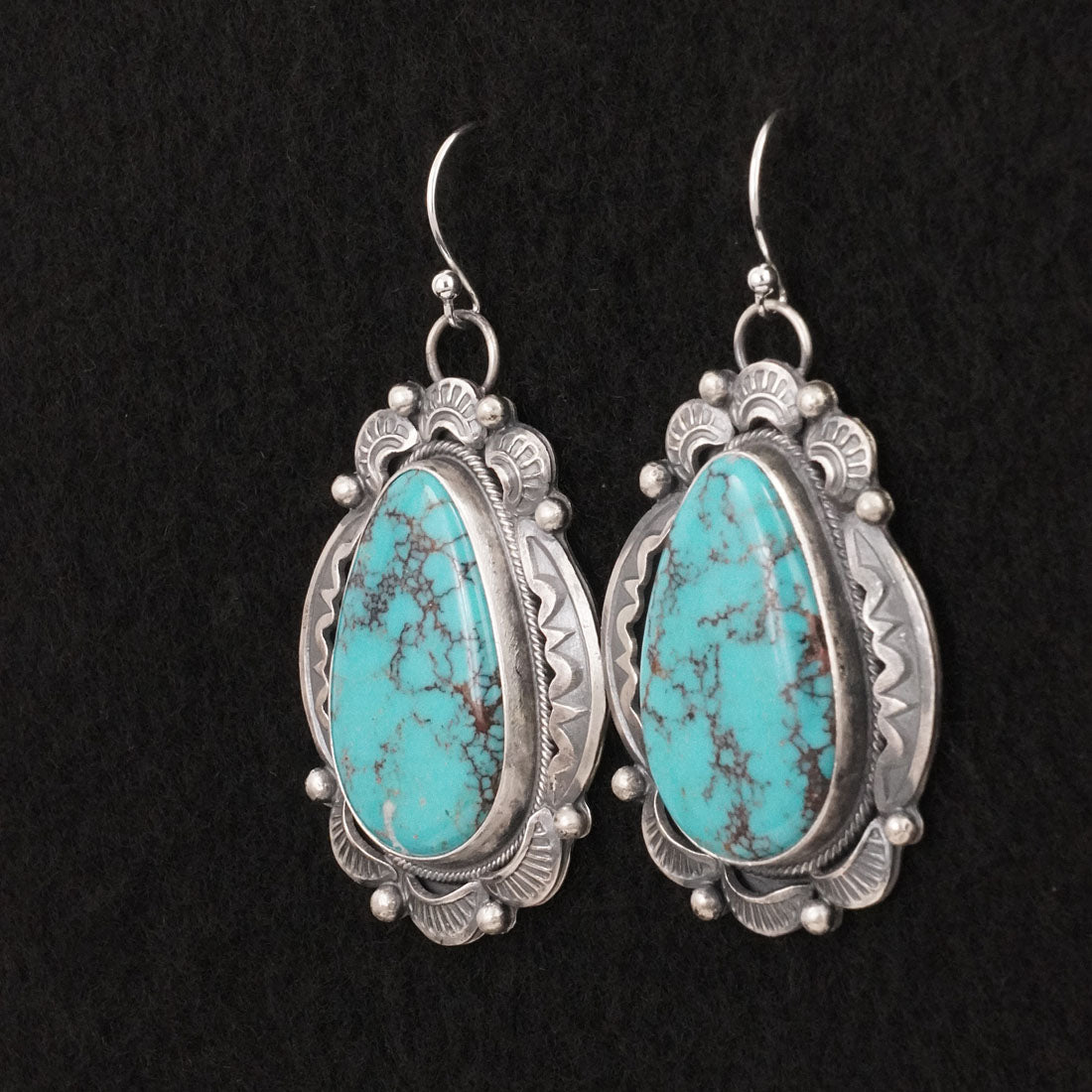 Jackson Hoskie Turquoise & Sterling Silver Earrings