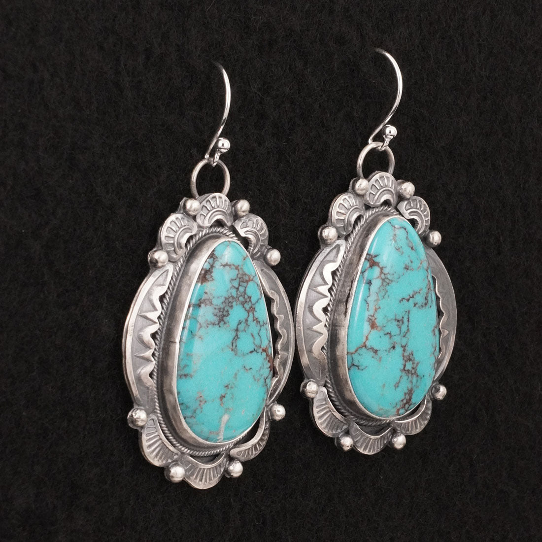 Jackson Hoskie Turquoise & Sterling Silver Earrings