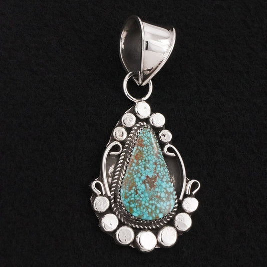 Phil Nez Turquoise & Sterling Silver Pendant