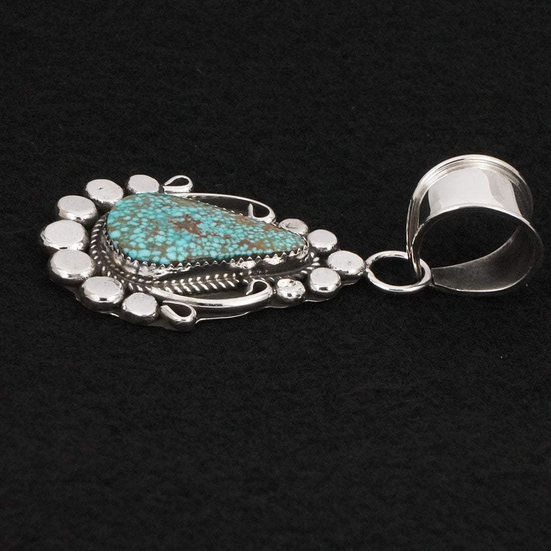 Phil Nez Turquoise & Sterling Silver Pendant