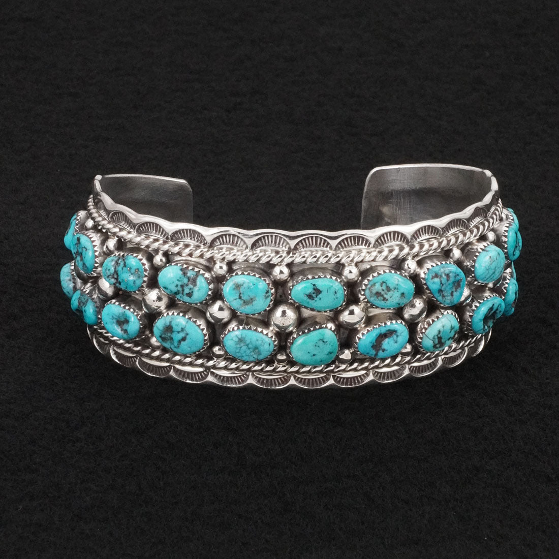 Anthony Brown Turquoise & Sterling Silver Bracelet