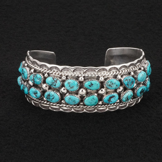 Anthony Brown Turquoise & Sterling Silver Bracelet