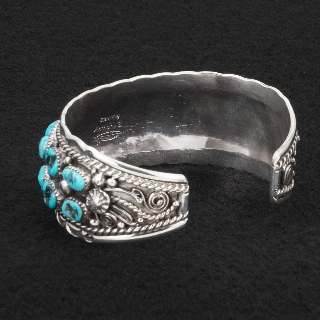 Anthony Brown Turquoise & Sterling Silver Bracelet