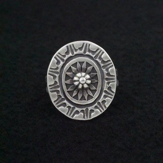 Calvin Martinez Sterling Silver Ring Size 9.5