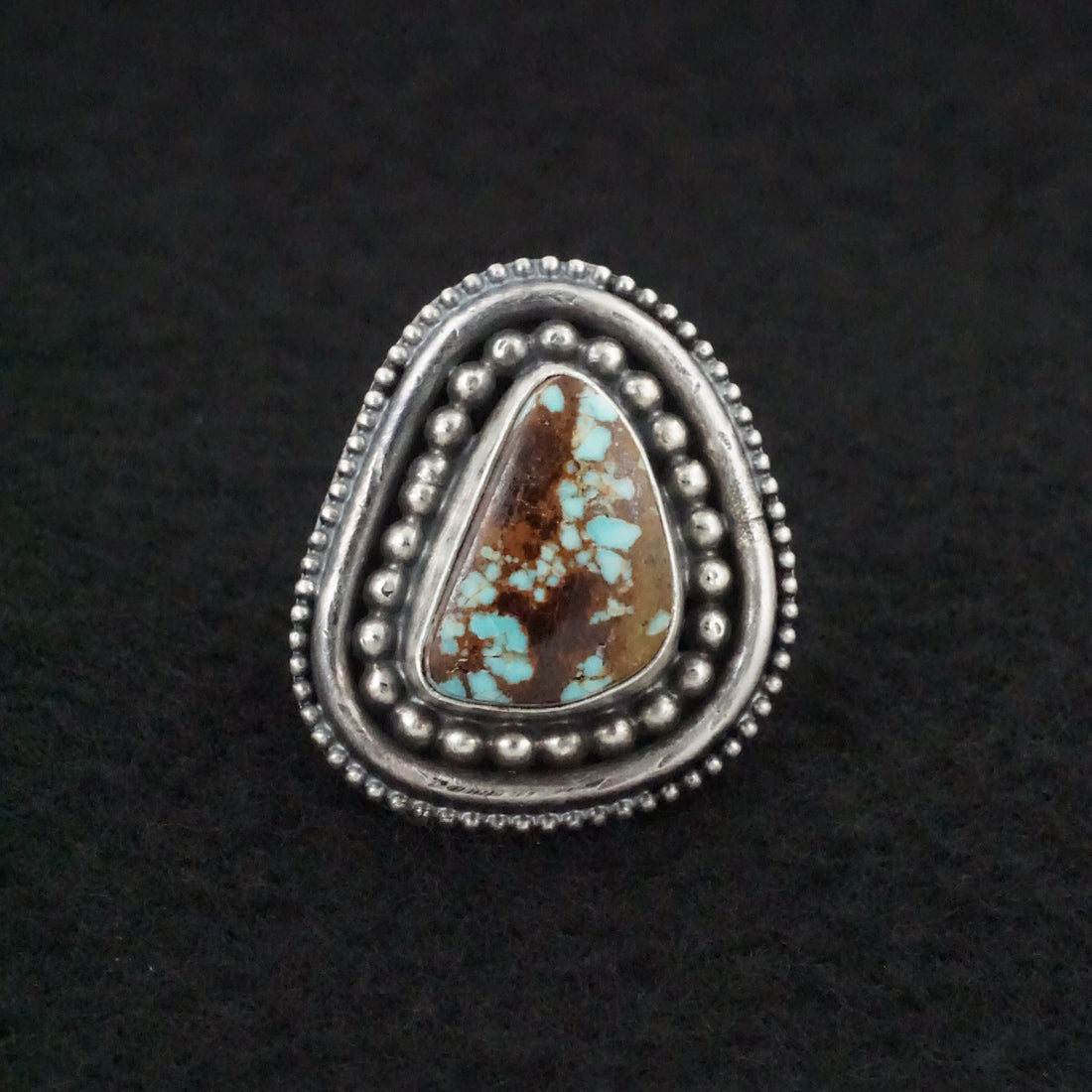 Marita Benally Turquoise & Sterling Silver Ring Size 6.5