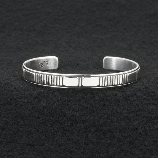 Jonathan Nez Sterling Silver Bracelet