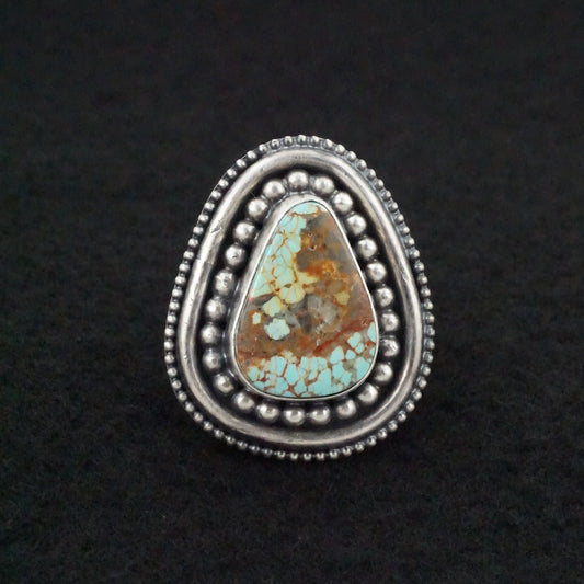 Marita Benally Turquoise & Sterling Silver Ring Size 10