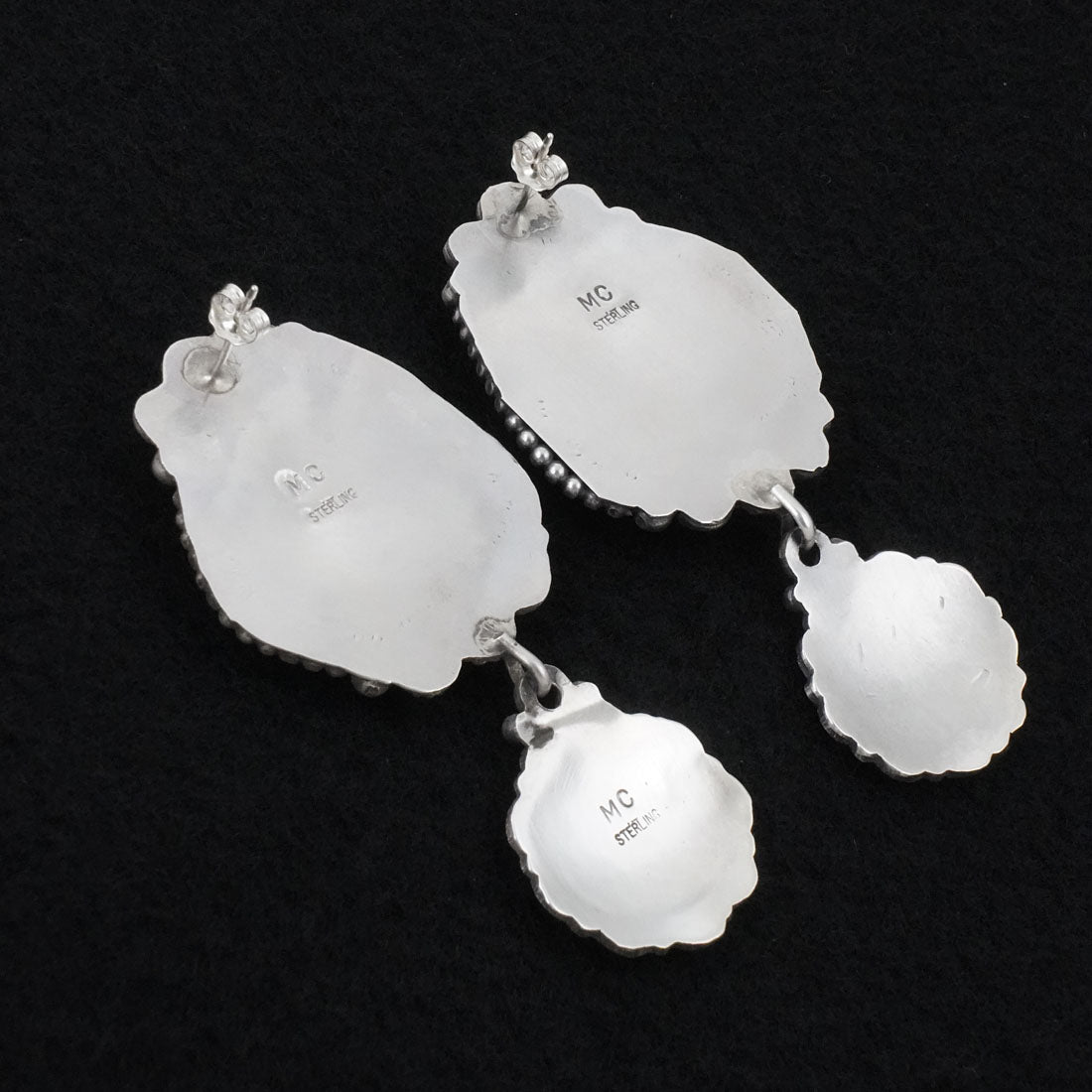 Michael Calladitto Turquoise & Sterling Silver Earrings
