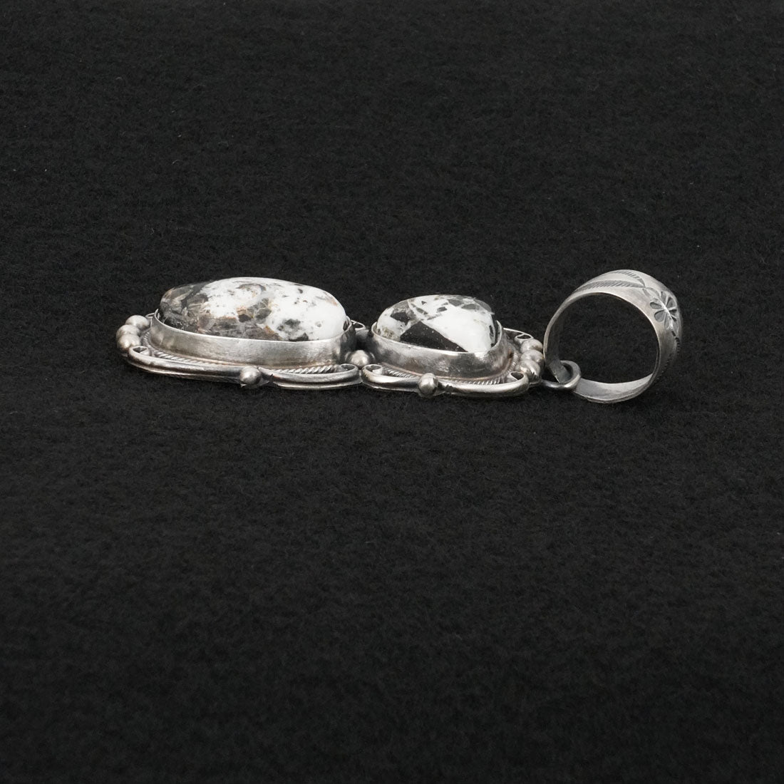 Kathleen Livingston White Buffalo & Sterling Silver Pendant