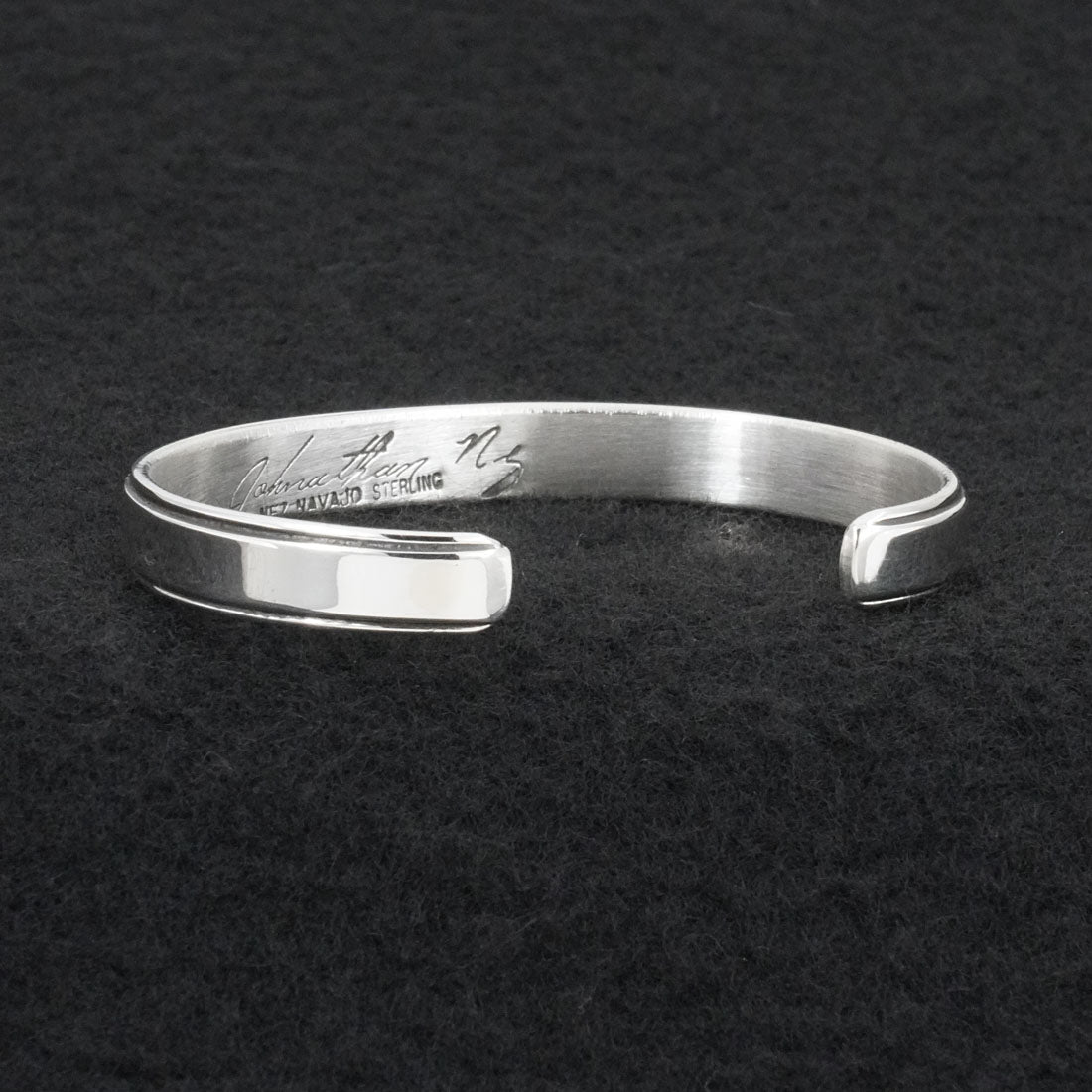 Jonathan Nez Sterling Silver Bracelet