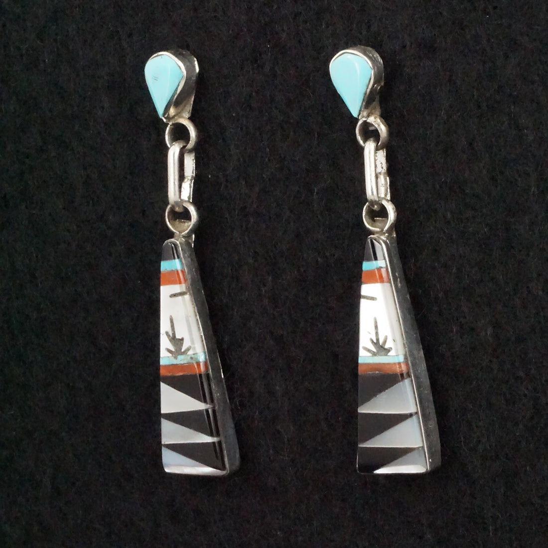 Jason Bobelu Multi-Stone & Sterling Silver Earrings