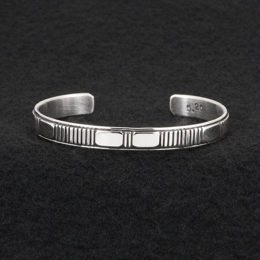 Jonathan Nez Sterling Silver Bracelet