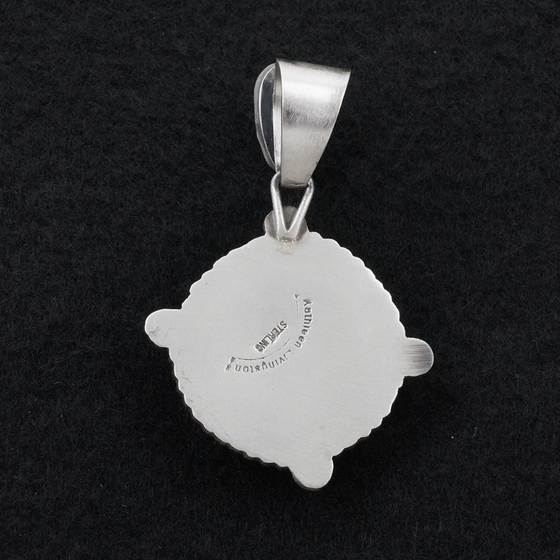 Kathleen Livingston White Buffalo & Sterling Silver Pendant