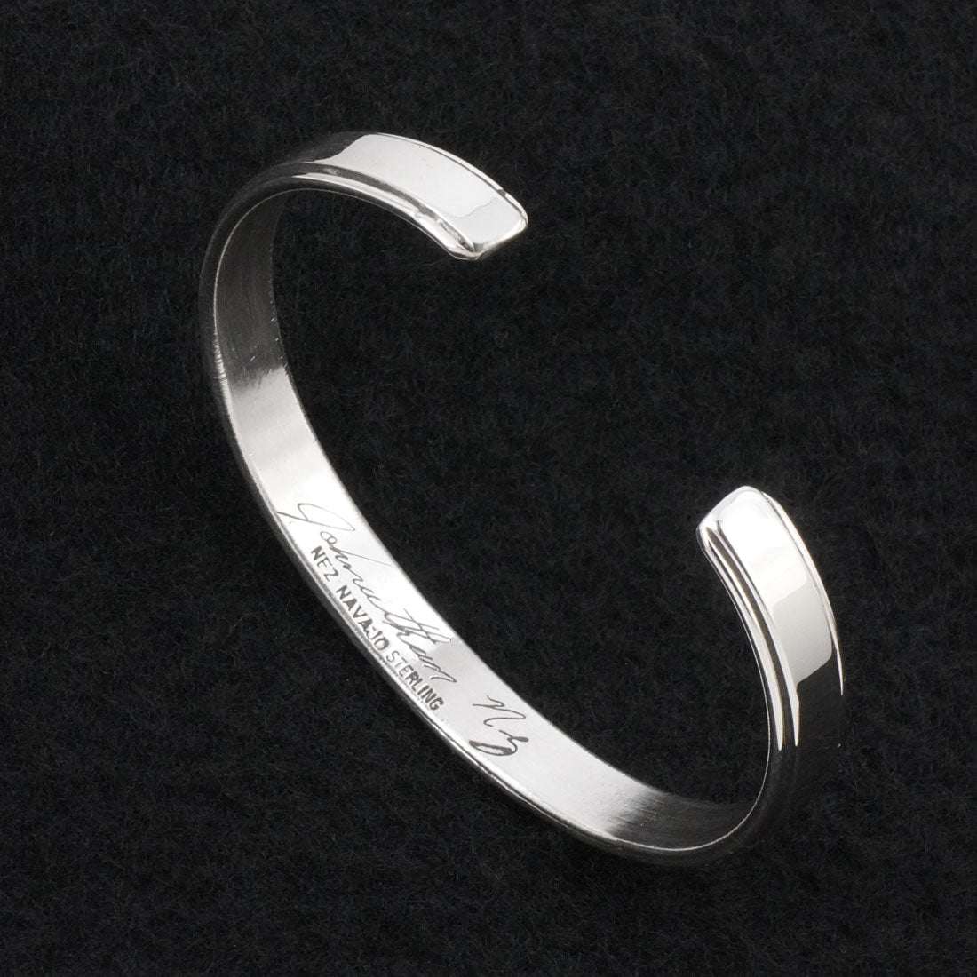 Jonathan Nez Sterling Silver Bracelet