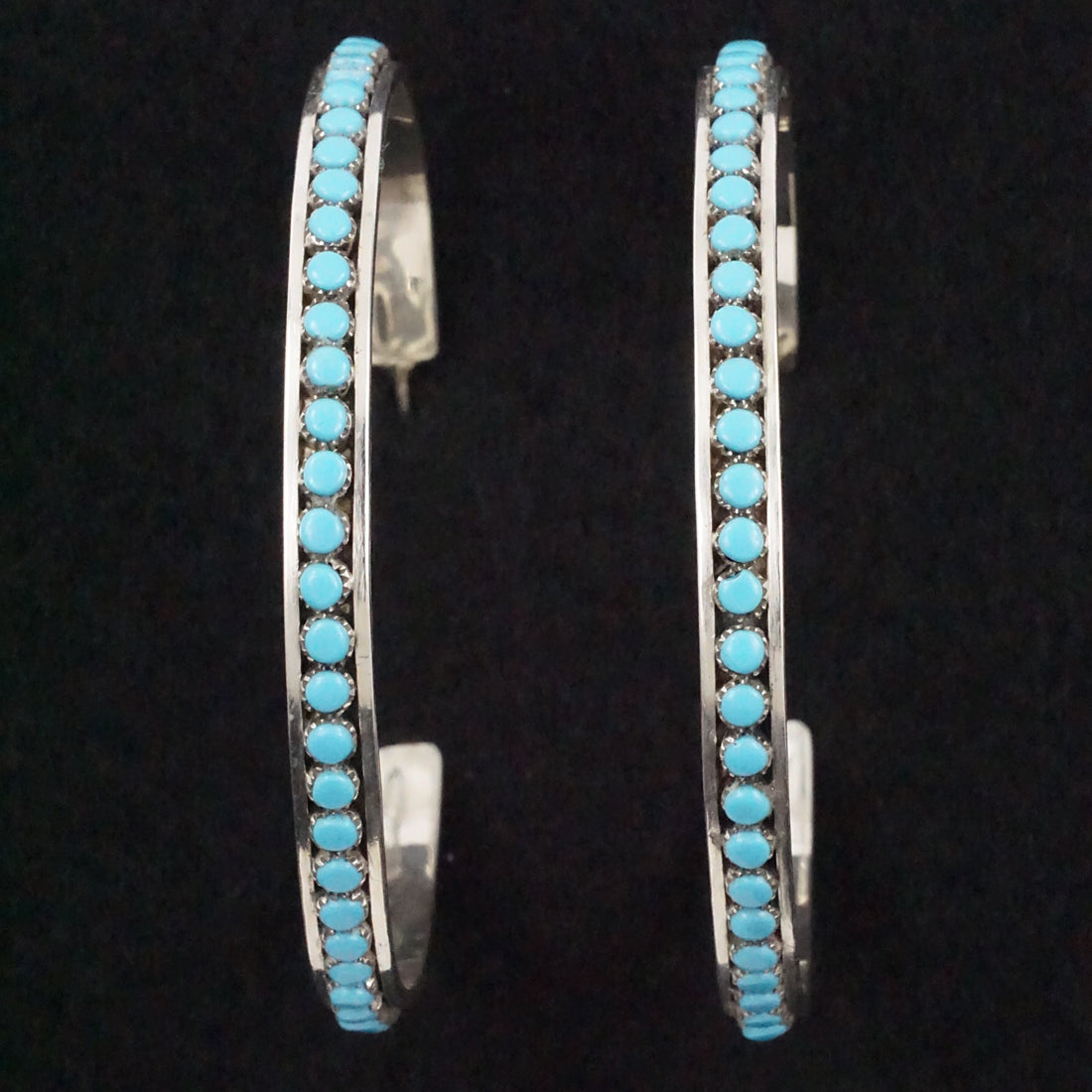 Lois Tzunie Turquoise & Sterling Silver Earrings